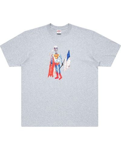 Supreme プリント Tシャツ - グレー