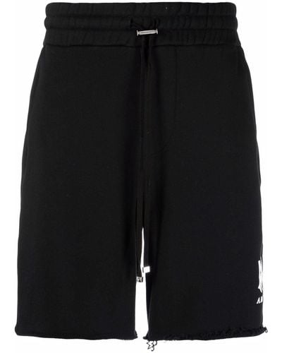 Amiri Pantalones cortos de deporte con logo estampado - Negro