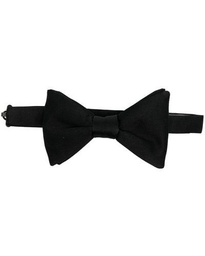 Zegna Papillon Silk Bow Tie - Black