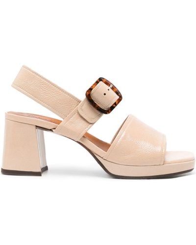 Chie Mihara 70mm Ginka Leather Sandals - Pink