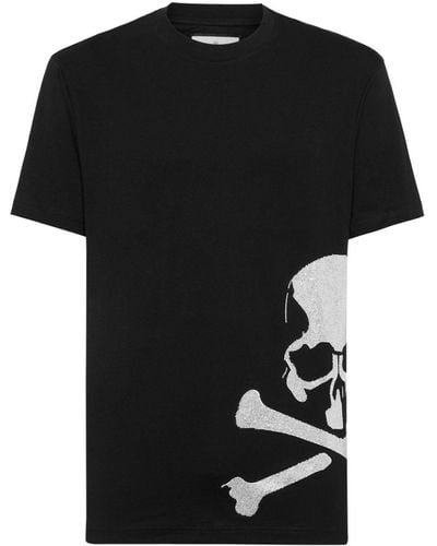 Philipp Plein Skull-print Cotton T-shirt - Black