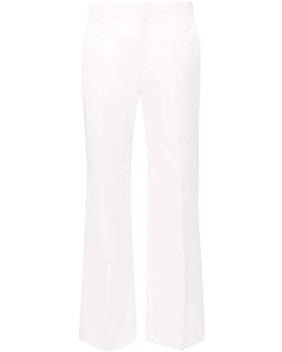 Chloé Tailored Straight-leg Trousers - White