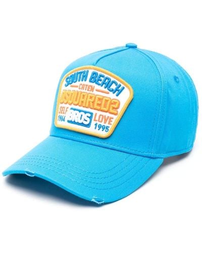 DSquared² Cappello da baseball con applicazione - Blu