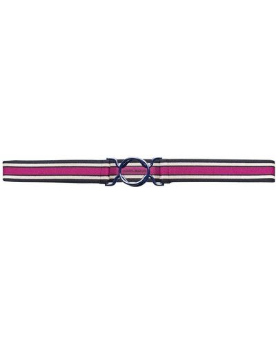 Isabel Marant Clasp-fastening Striped Belt - Purple