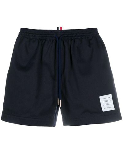 Thom Browne Drawcord Waistband Rugby Shorts - Blue