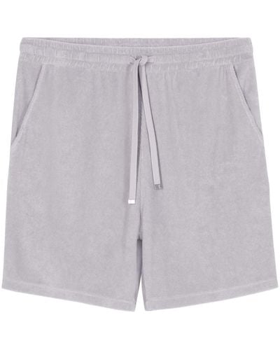 Closed Terry-cloth Track Shorts - Gray