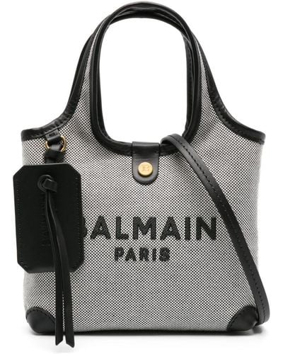Balmain Grocery B-Army Small Bags - Grey