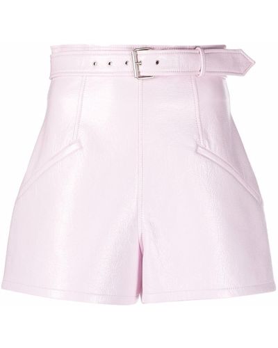 Philosophy Di Lorenzo Serafini Strukturierte Shorts mit Gürtel - Pink