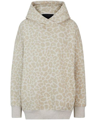 BOSS X Naomi Campbell Leopard-print Jersey Hoodie - Natural