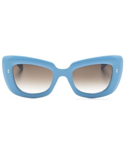 Cutler and Gross Sonnenbrille mit Cat-Eye-Gestell - Blau