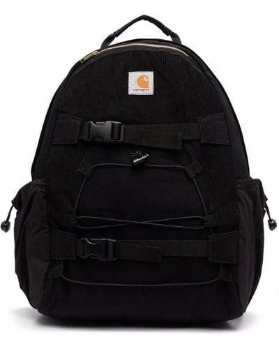 Carhartt Logo-patch Corduroy Backpack - Black