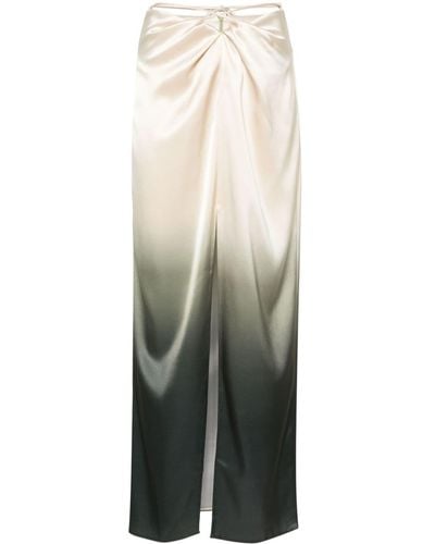 Nanushka Falda larga con estilo sombreado - Amarillo