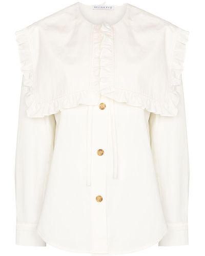 Rejina Pyo Tate Frill-collar Shirt - White