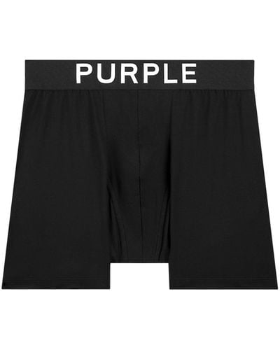 Purple Brand Boxershorts mit Logo-Print - Schwarz