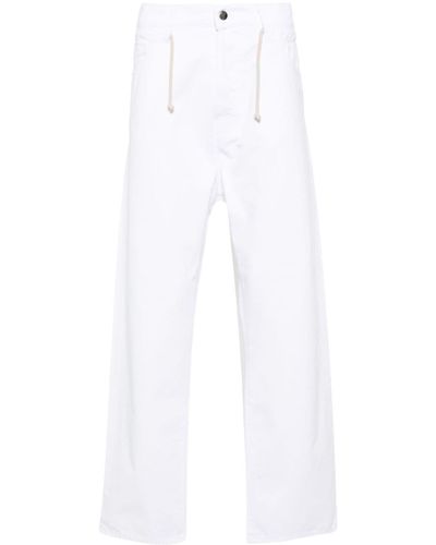 Societe Anonyme Giant Drop-crotch Drawstring Trousers - White