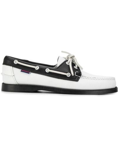 Sebago Two Tone Boat Shoes - White