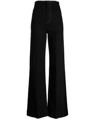 Manning Cartell Wide-leg High-waist Jeans - Black