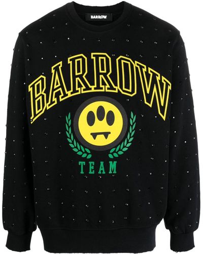 Barrow Logo-print Cotton Sweatshirt - Black