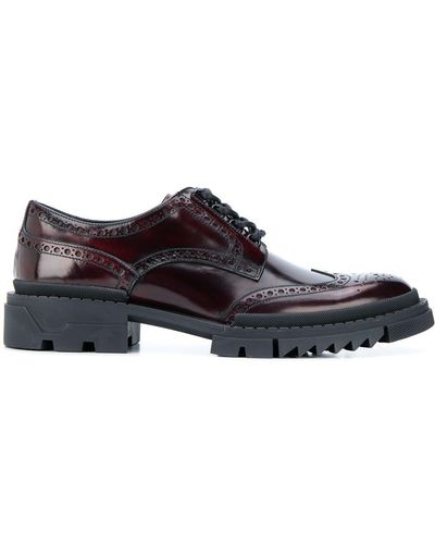 Versace Chunky Brogues - Red