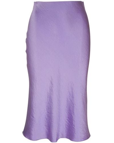 Vince Satin Slip Skirt - Purple