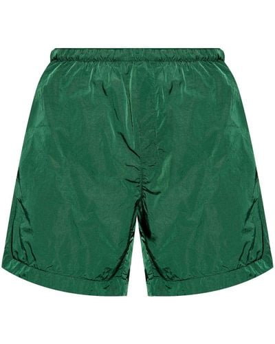 Burberry Elasticated-waistband Swim Shorts - Green