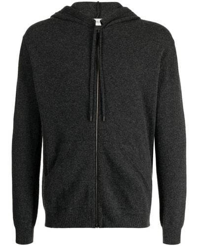 Pringle of Scotland Zip-up Drawstring Hoodie - Black