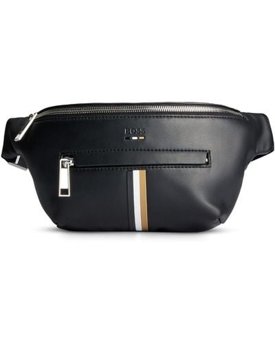 BOSS Faux-leather Belt Bag - Black