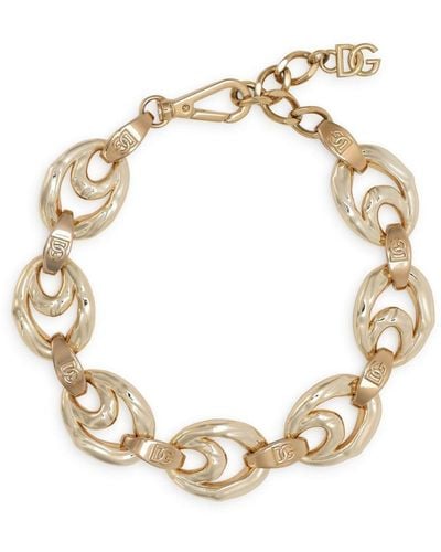 Dolce & Gabbana Dg Link Chain Necklace - Metallic