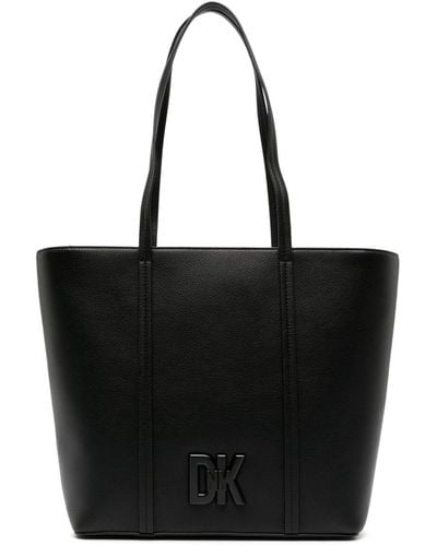 DKNY Medium Seventh Avenue Shoulder Bag - Black