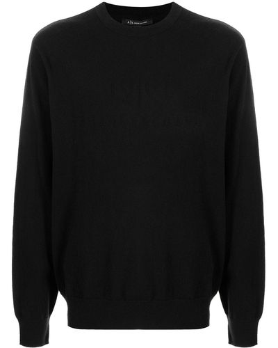 Armani Exchange ロゴ セーター - ブラック