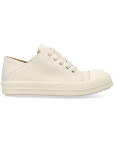 Rick Owens Slip-on Leather Sneakers - White