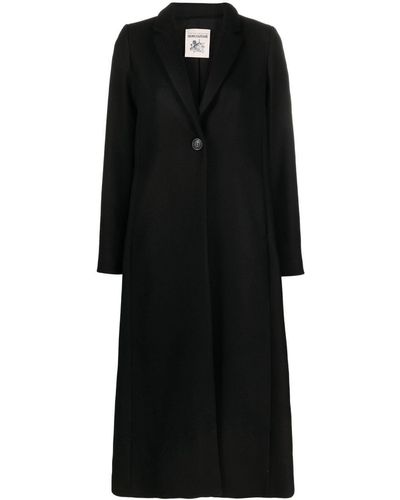 Semicouture Single-breasted Tailored Coat - Black