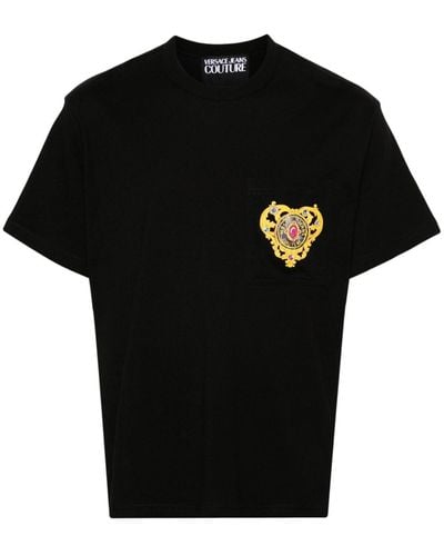 Versace Heart Couture T-shirt - Black