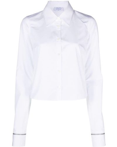 Off-White c/o Virgil Abloh Pointed-collar Button-up Shirt - White