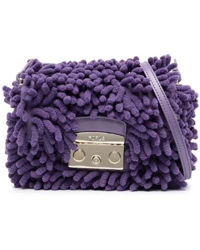 Furla 'metropolis Mini' Shoulder Bag, - Purple
