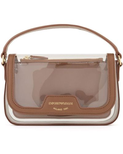 Emporio Armani Transparent Mini Bag - Brown