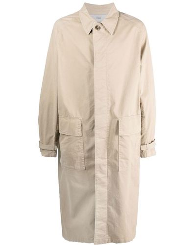 Closed Single-breasted Duster Jacket - Natural