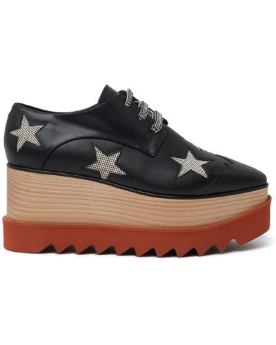 Stella McCartney Zapatos de vestir Elyse Stars con plataforma - Negro