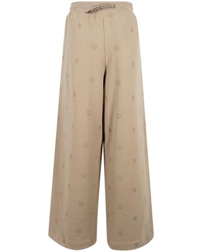 Honor The Gift Crest-logo Cotton Track Trousers - Natural