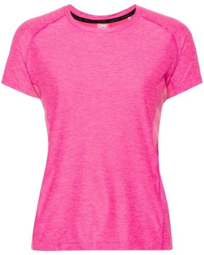 Rossignol Rubberised-logo Performance T-shirt - Pink