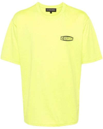 Les Benjamins Logo-print Cotton T-shirt - Yellow