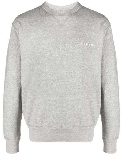 Isabel Marant Mikis Embroidered-logo Sweatshirt - Grey
