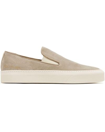 Common Projects Suede Slip-on Trainers - Natural