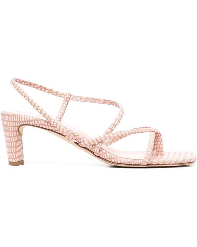 Roberto Del Carlo Strappy 60mm Heel Sandals - Pink