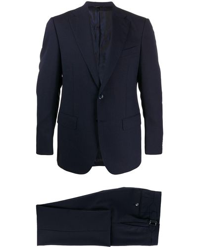 Dell'Oglio Fitted Two Piece Suit - Blue