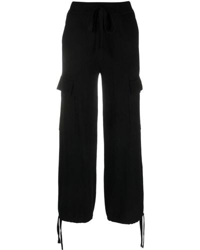 P.A.R.O.S.H. Drawstring-waistband Cargo Pants - Black
