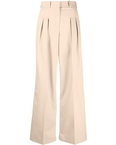 Calvin Klein Trousers With Logo - Natural