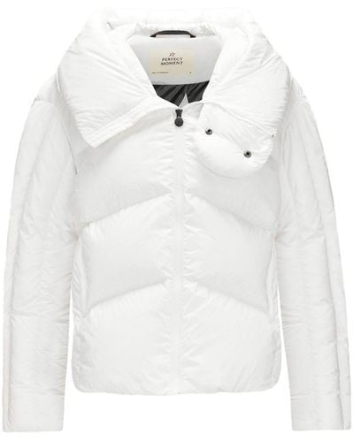 Perfect Moment Orelle Logo-appliqué Puffer Jacket - White