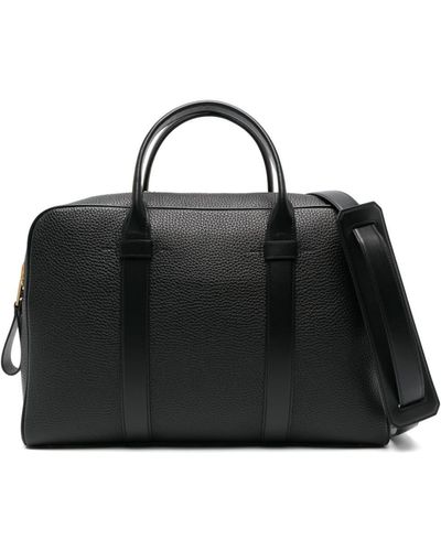 Tom Ford Grained-leather Briefcase - Black