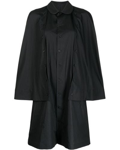Noir Kei Ninomiya Buttoned Cotton Shirt - Black